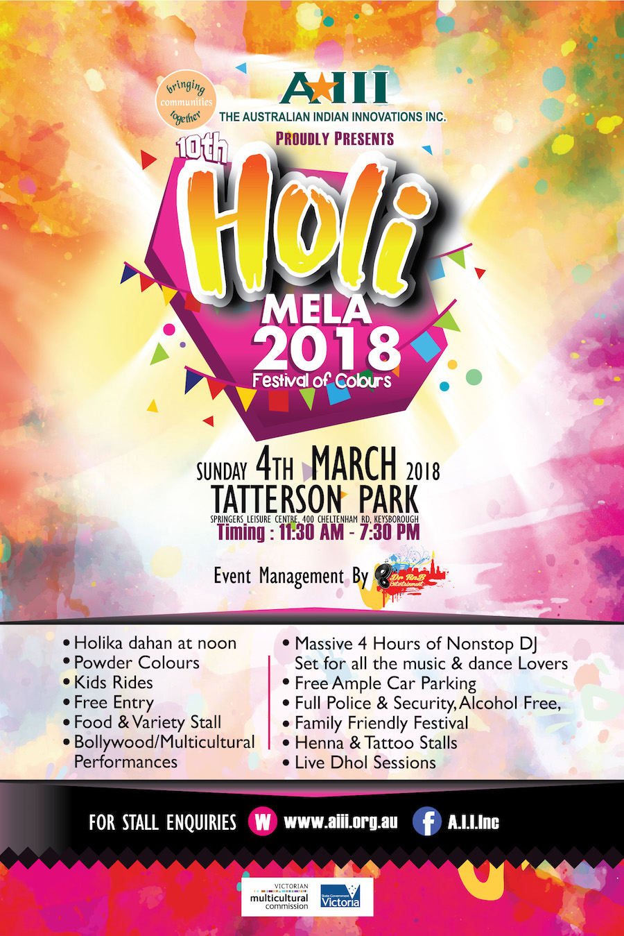 holi mela poster